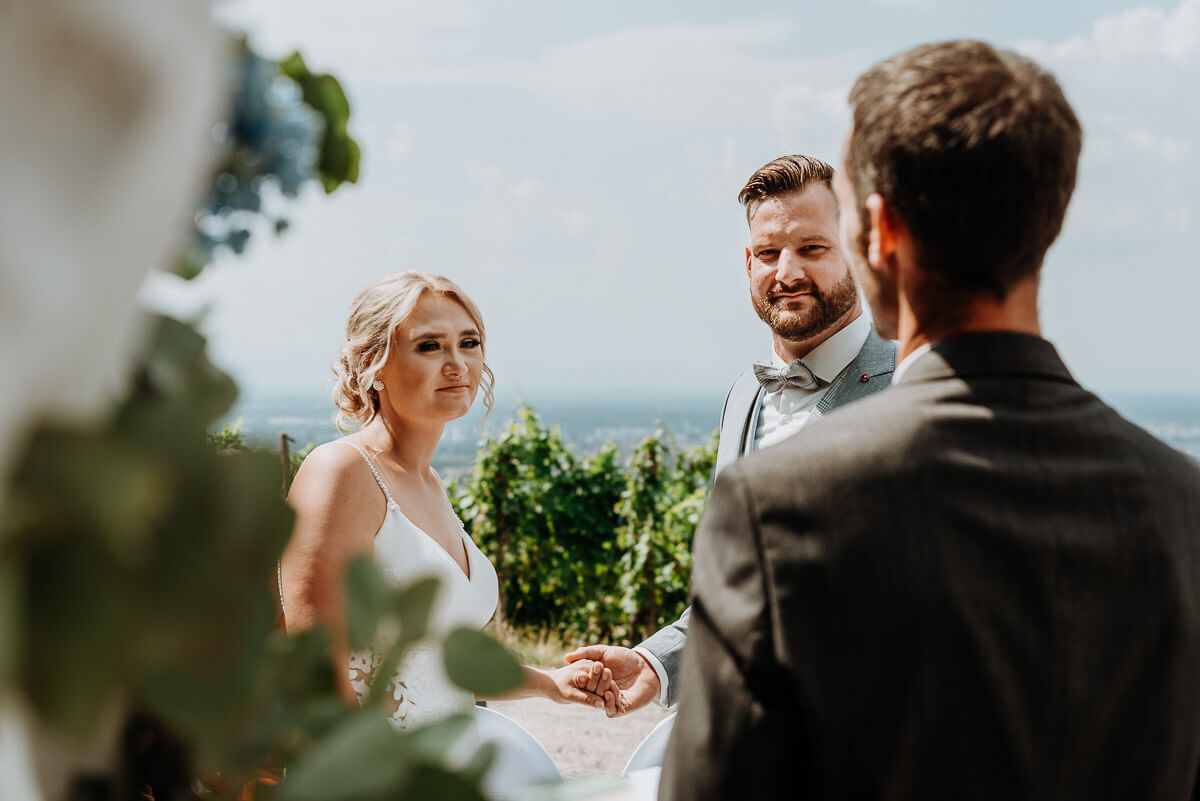 Hochzeit in den Weinbergen Trauung 11